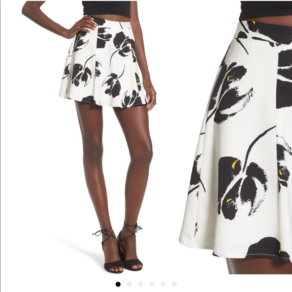 Floral Miniskirt